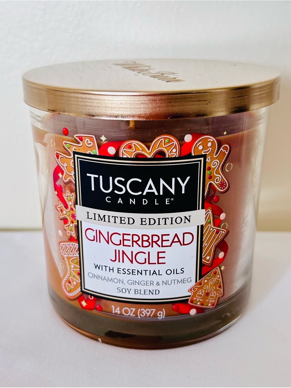 NWT Tuscany Empire Candle Gingerbread Cinnamon Nutmeg Ginger Limit Edition 14oz